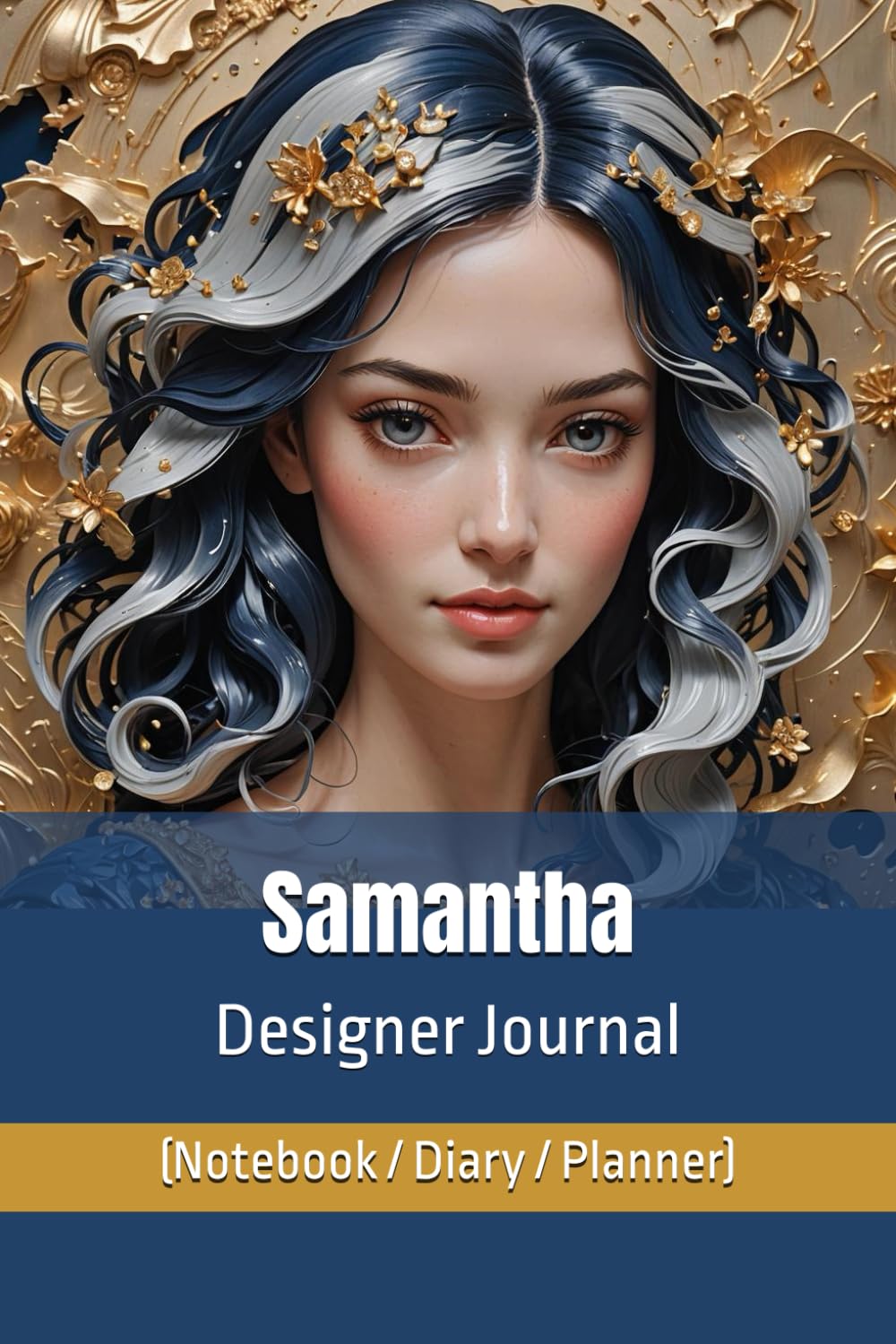 Samantha Designer Journal (Notebook/Diary/Planner): Luxury Lined/Blank pages for affirmations, art, autographs, composition, essays, goals, gratitude, ... sublimation, travel logs, wedding lists