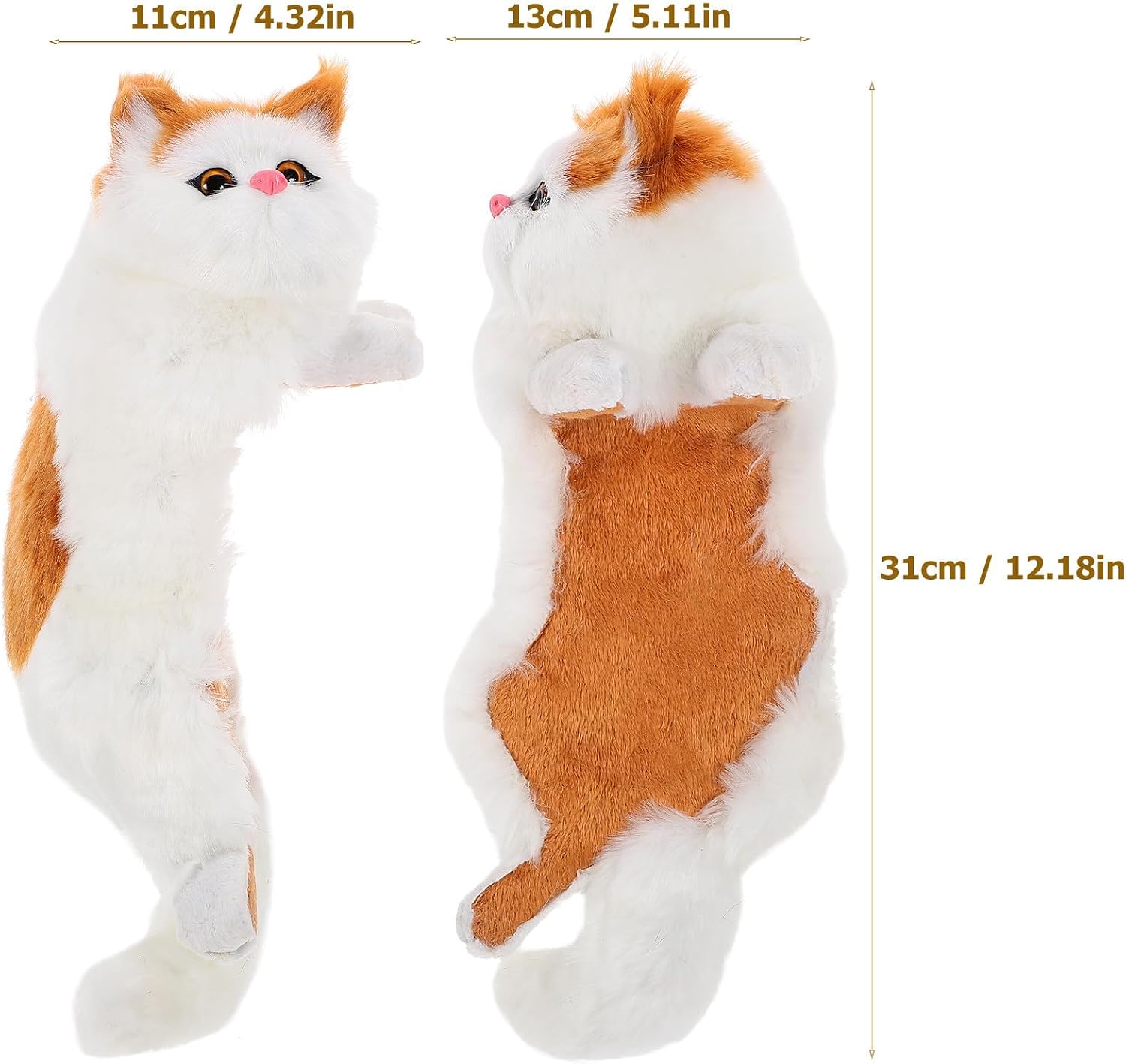 Garneck Cute Hanging Cat Ornament Decorative Desktop Figurine for Office image 2