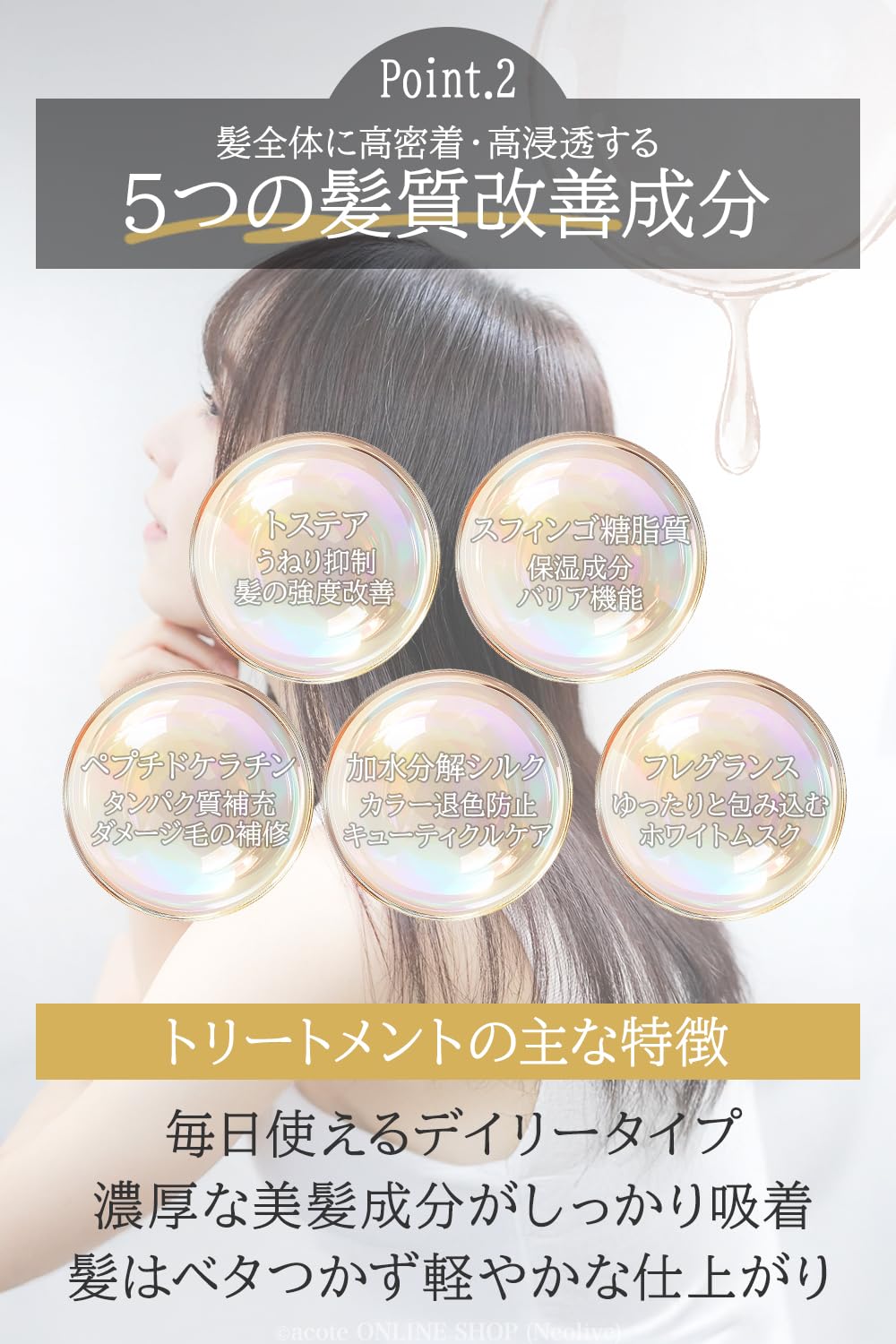 Amazon | acote トステア ダメージケア 詰替用 トリートメント 1000g