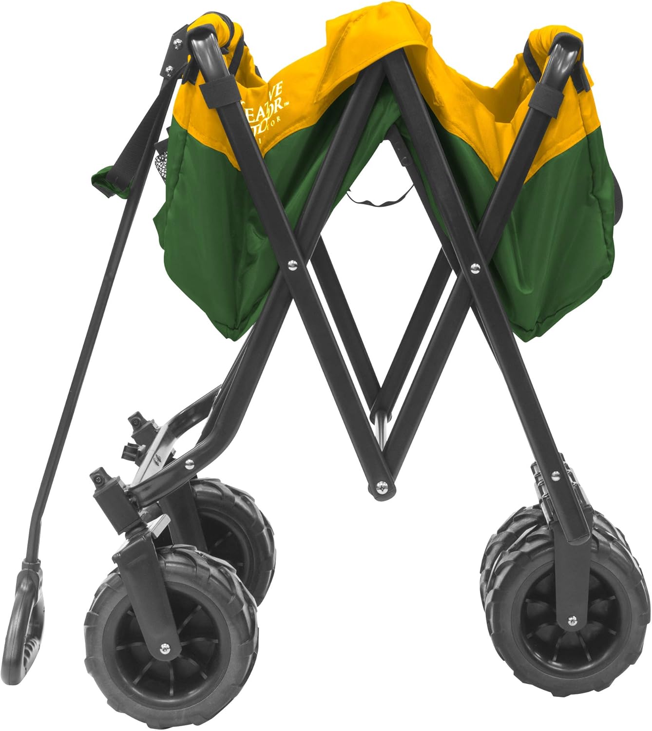 Creative Outdoor Push Pull Hauler Wagon for Kids, 200lbs Weight Capacity, All-Terrain Collapsible and Portable Folding Cart, Beach, Park, Garden, Camping & Tailgate