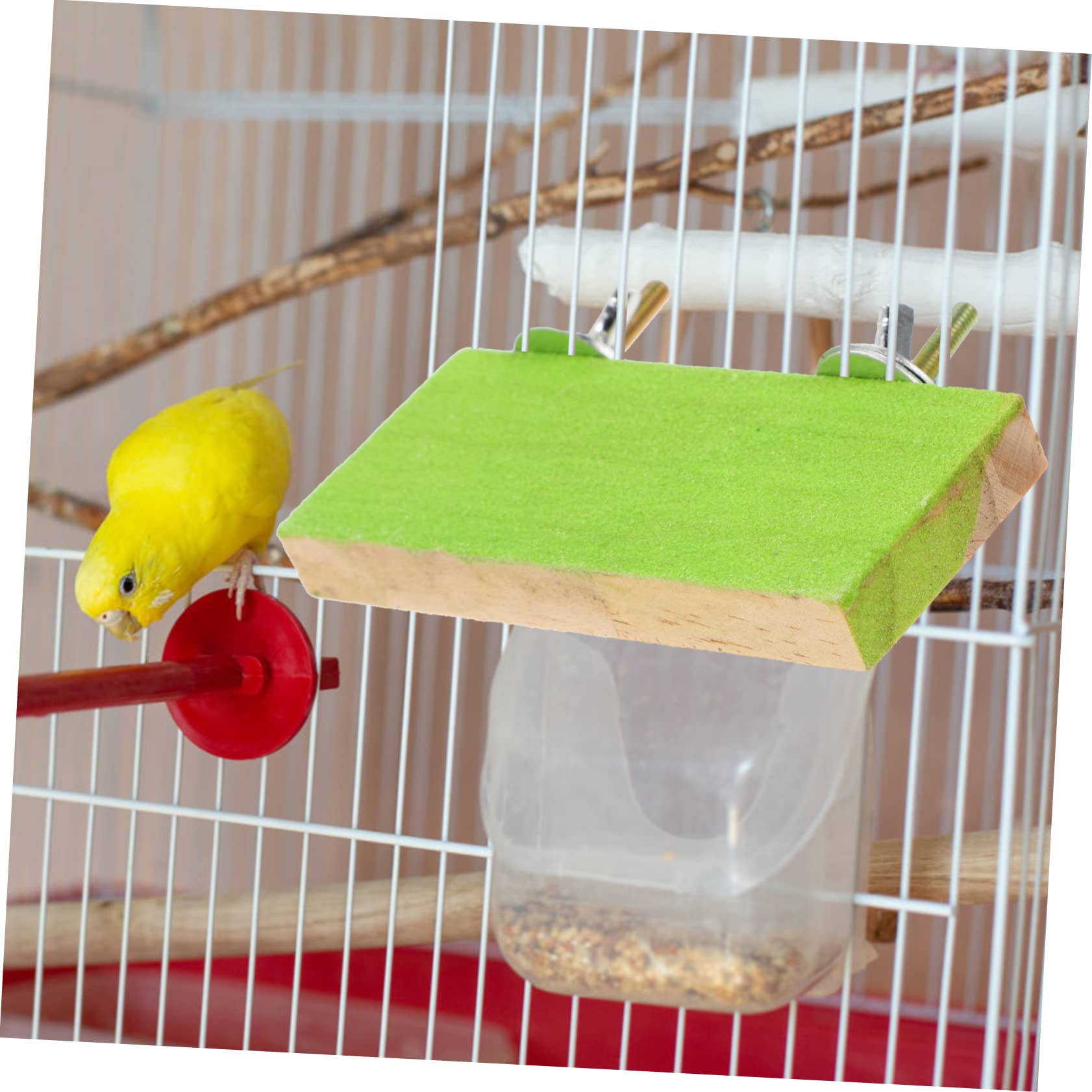 BESPORTBLE 2pcs Frosted Parrot Platforms Large Bird Toys for Parrots Bird Cage Accessory