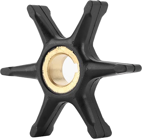 Impulsor de motor de barco Fydun 377178 775519 18-3003 Material de cobre y caucho negro 6 cuchillas Impulsor apto para motor fuera de borda OMC