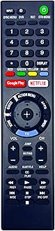 INTECHING TV Remote Control Replacement for Sony RMF-TX220U, RMF-TX300U, RMF-TX310U, KD-43X750F, 49X750F, 55X750F, 55X755F, XBR-43X800E, 49X800E, 49X900F, 55X850F, 55X900F and All Bravia TVs