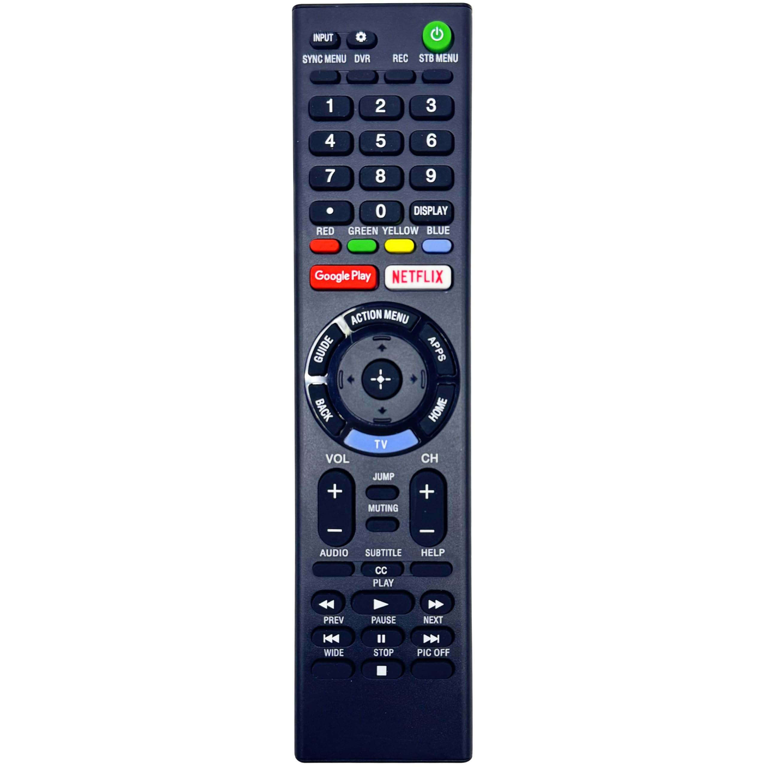 INTECHING TV Remote Control Replacement for Sony RMF-TX220U, RMF-TX300U, RMF-TX310U, KD-43X750F, 49X750F, 55X750F, 55X755F, XBR-43X800E, 49X800E, 49X900F, 55X850F, 55X900F and All Bravia TVs