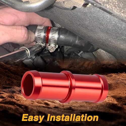 Miniatura 5 de FUSCH Conector Adaptador de Manguera de Calentador de Aluminio Mejorado Compatible con NISSAN 370Z Infiniti G35 G37 QX50 Q60 Q70 M35 M37