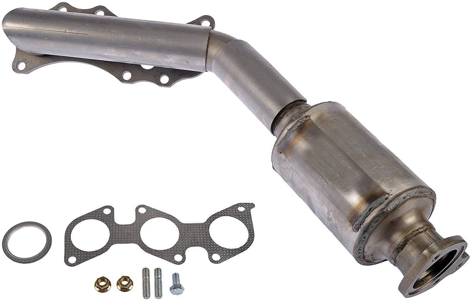 Automotive Exhaust Manifold with Catalytic Converter Gaskets & Hardware