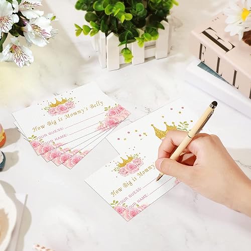 Miniatura 2 de Adivina cuántas galletas de animales hay en el frasco con caja, 50 tarjetas de juego para baby shower, ideas de juegos especiales para baby shower,