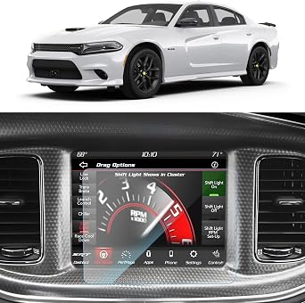 SKTU Screen Protector for 2011-2023 Dodge Charger Uconnect 8.4 Inch Navigation Display 2023 Charger Accessories Tempered Glass Anti-Scratch HD Clear