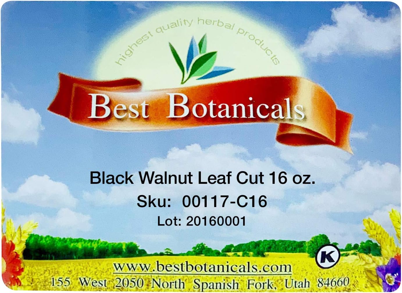 Best Botanicals Black Walnut Leaf Cut 16 oz.