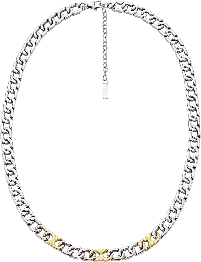 Emporio Armani Men's Stainless Steel Chain Necklace (Model