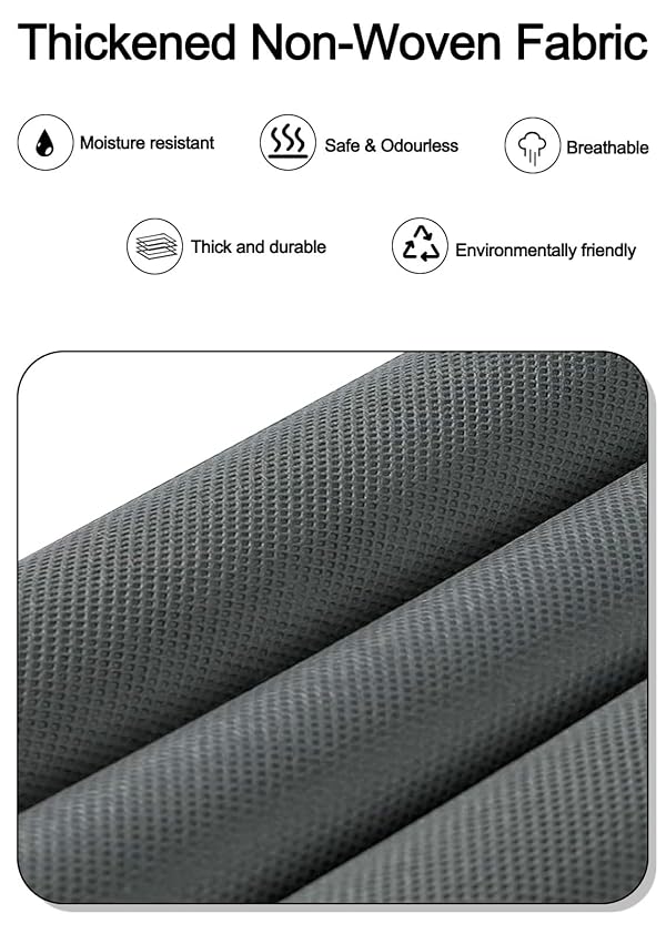 TAHAVICE 1 Pack Over the Door Organizer Storage, Hanging Organizer Closet with 5 Large Pockets 10 Mesh Pockets, 44 lbs Weight Capacity, Behind Door Storage for Nursery Bedroom Bathroom (Dark Grey) by TAHAVICE - Image 5