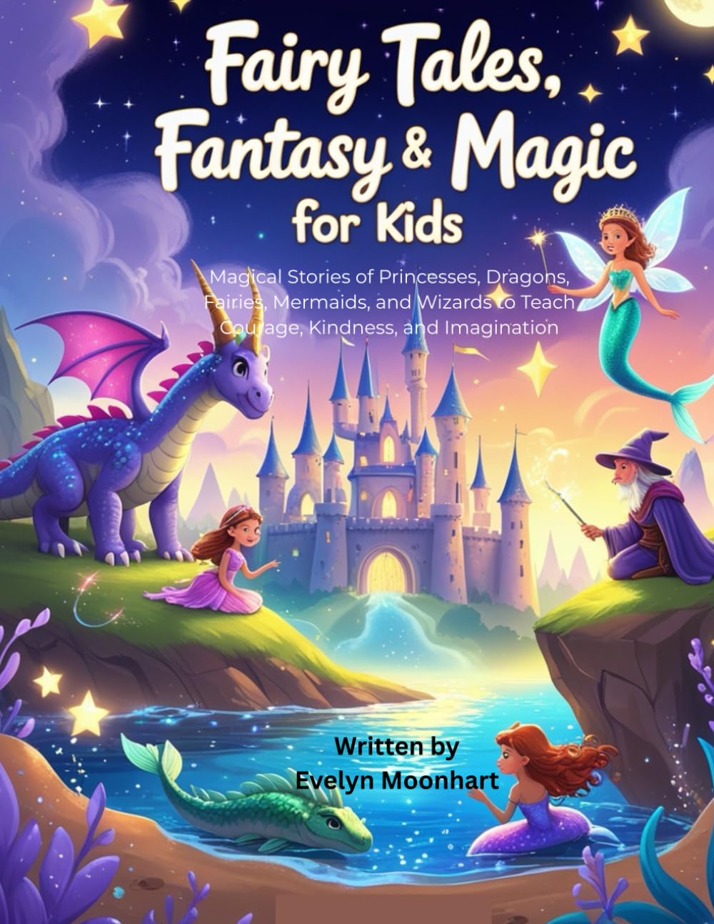 Fairy Tales, Fantasy & Magic for Kids: Magical Stories of Princesses, Dragons, Fairies, Mermaids, and Wizards to Teach Courage, Kindness, and Imagination