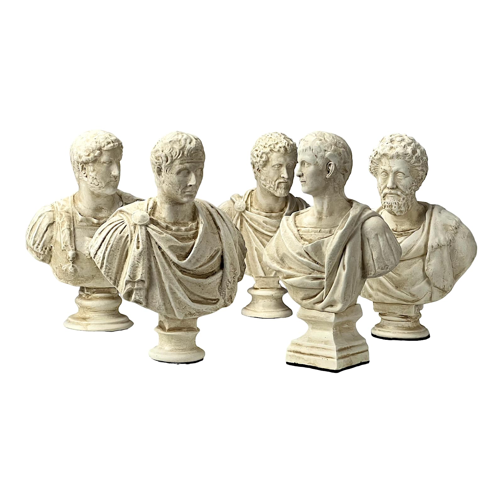 Generic Set 5 Emperadores Romanos Nerva Trajano Adriano Antonino Pío Marco Aurelio Versión Pintada