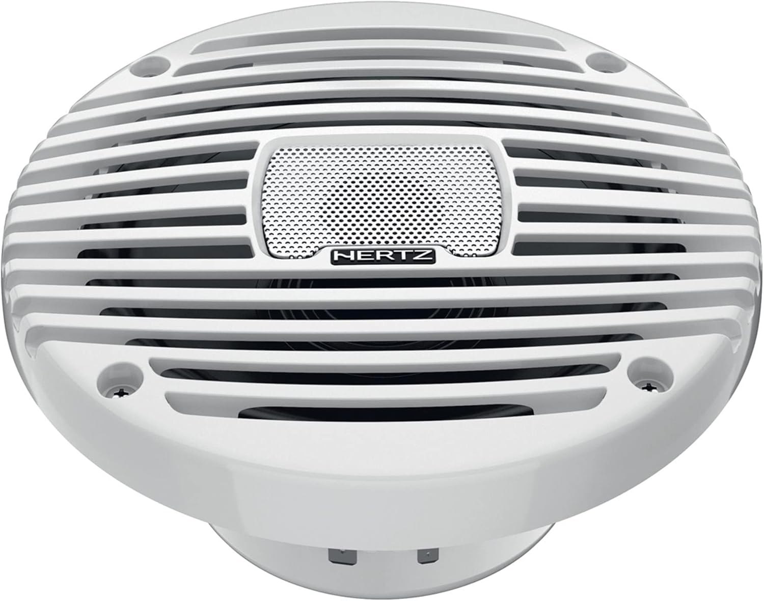 Hertz Marine Center Console Audio Upgrade: HMR-50 Source & HEX-65-M-TW 6.5" White Grilles Coax