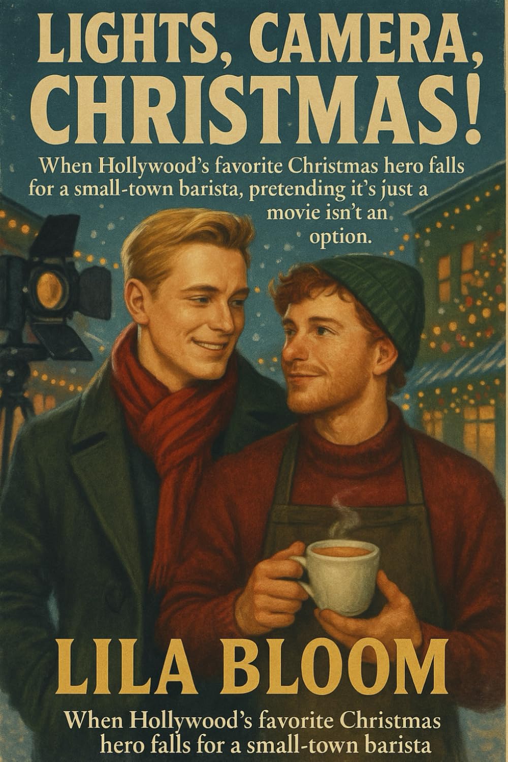 Lights, Camera, Christmas! (When Hollywood’s favorite Christmas hero falls for a small-town barista, pretending it’s just a movie isn’t an option): A cozy, slow-burn M/M holiday romance