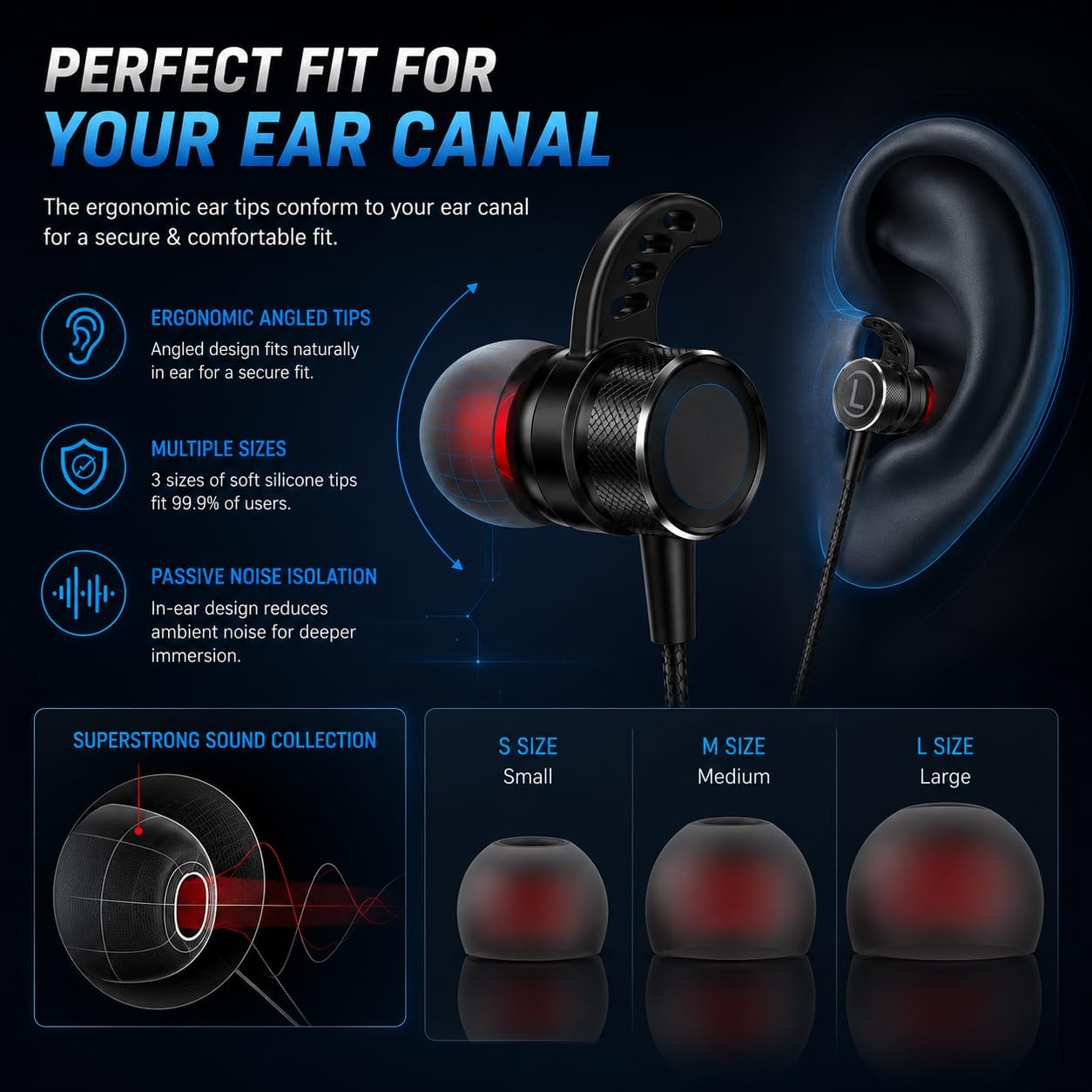 KASOTT SoundMaster Pro V1 - Gaming Earphones with Dual Audio Drivers,Battle Buds,in-Line Mic with Mute and Volume Control, Compatible with Xbox Series,Xbox One,PS5,PS4,Switch,Pc with 3.5mm Aux 5 71PgRwlHm1L. AC SL1254