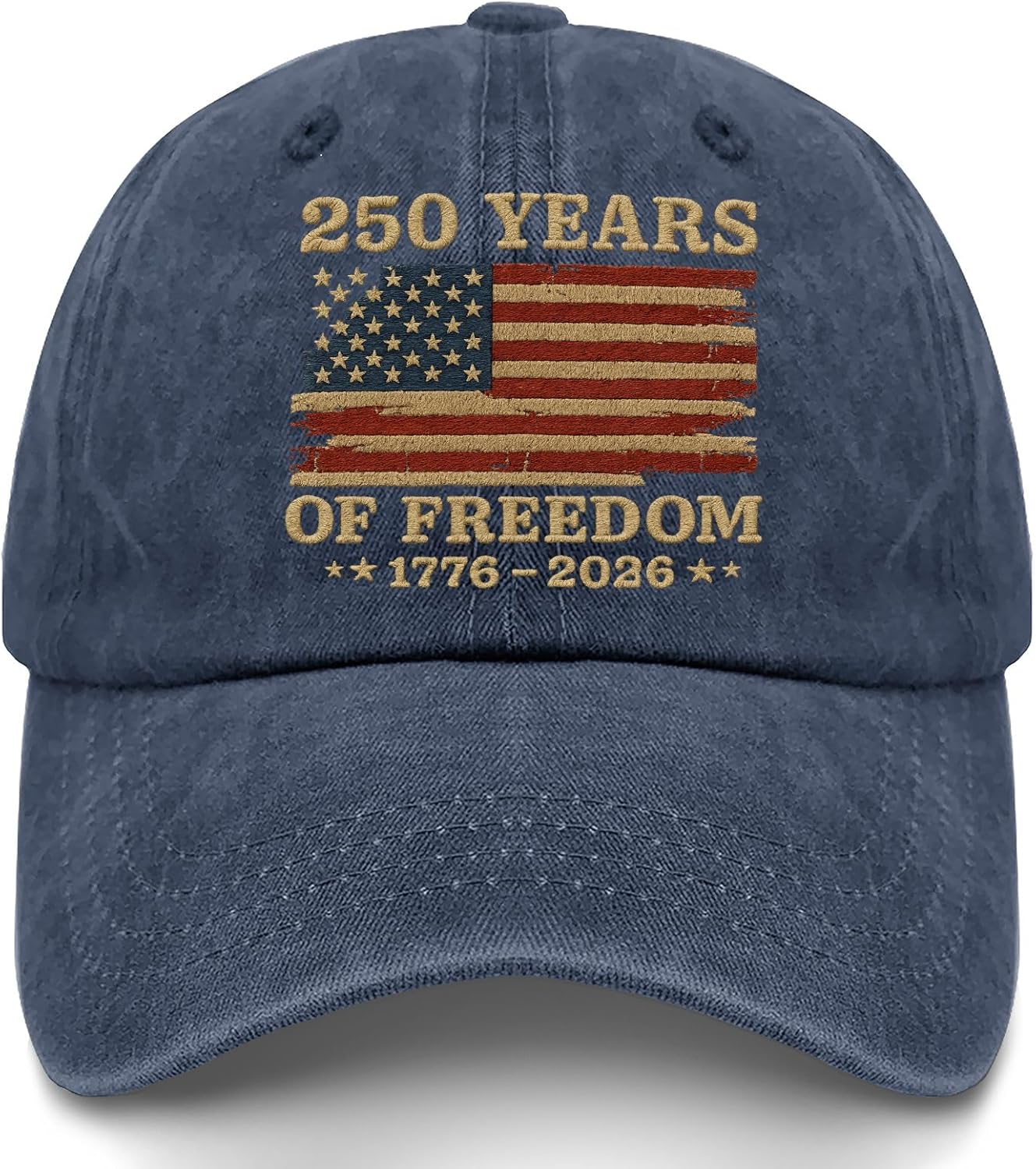 U.S. 250th Anniversary 250 Years of Freedoms Hats Cycling Embroidered Cap for