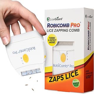 LiceGuard RobiComb Pro Electronic Head Lice Comb, Gentle Lice Treatment
