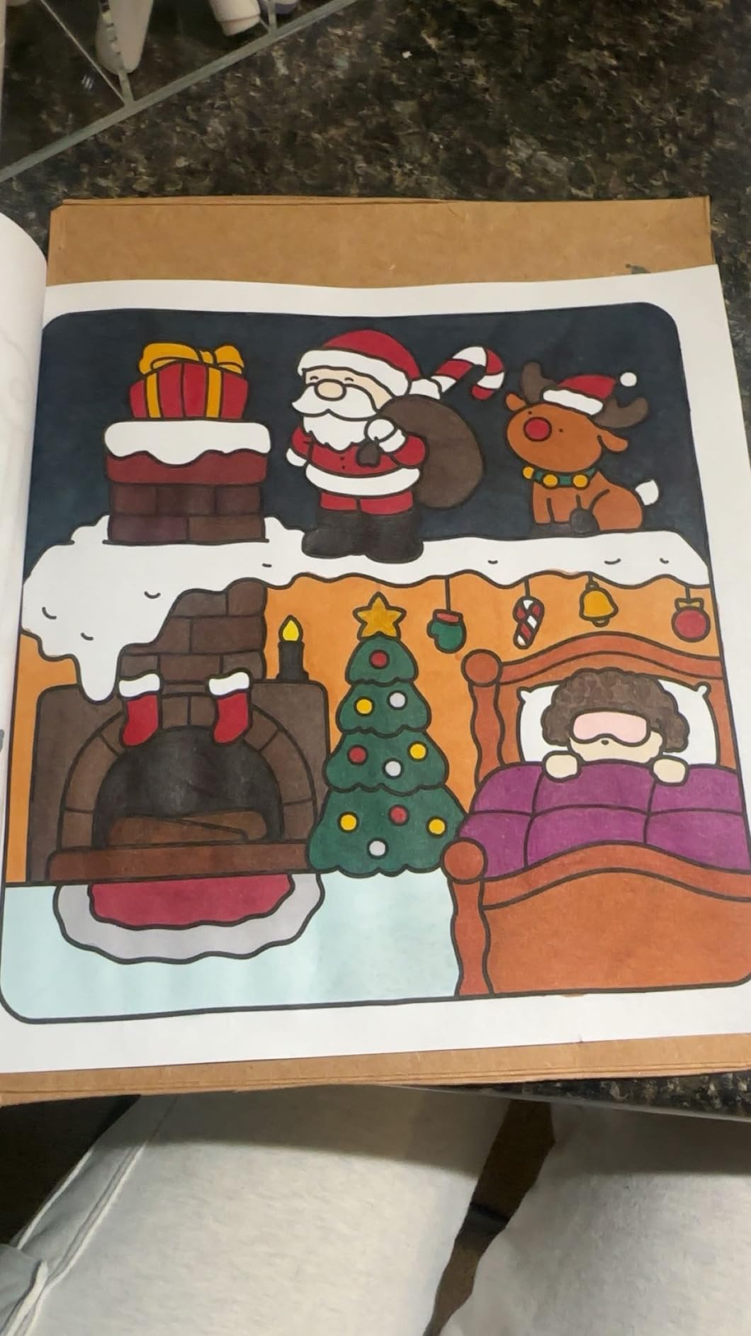 Festive Corner: Cozy & Cute Christmas Coloring Book - Preview 1