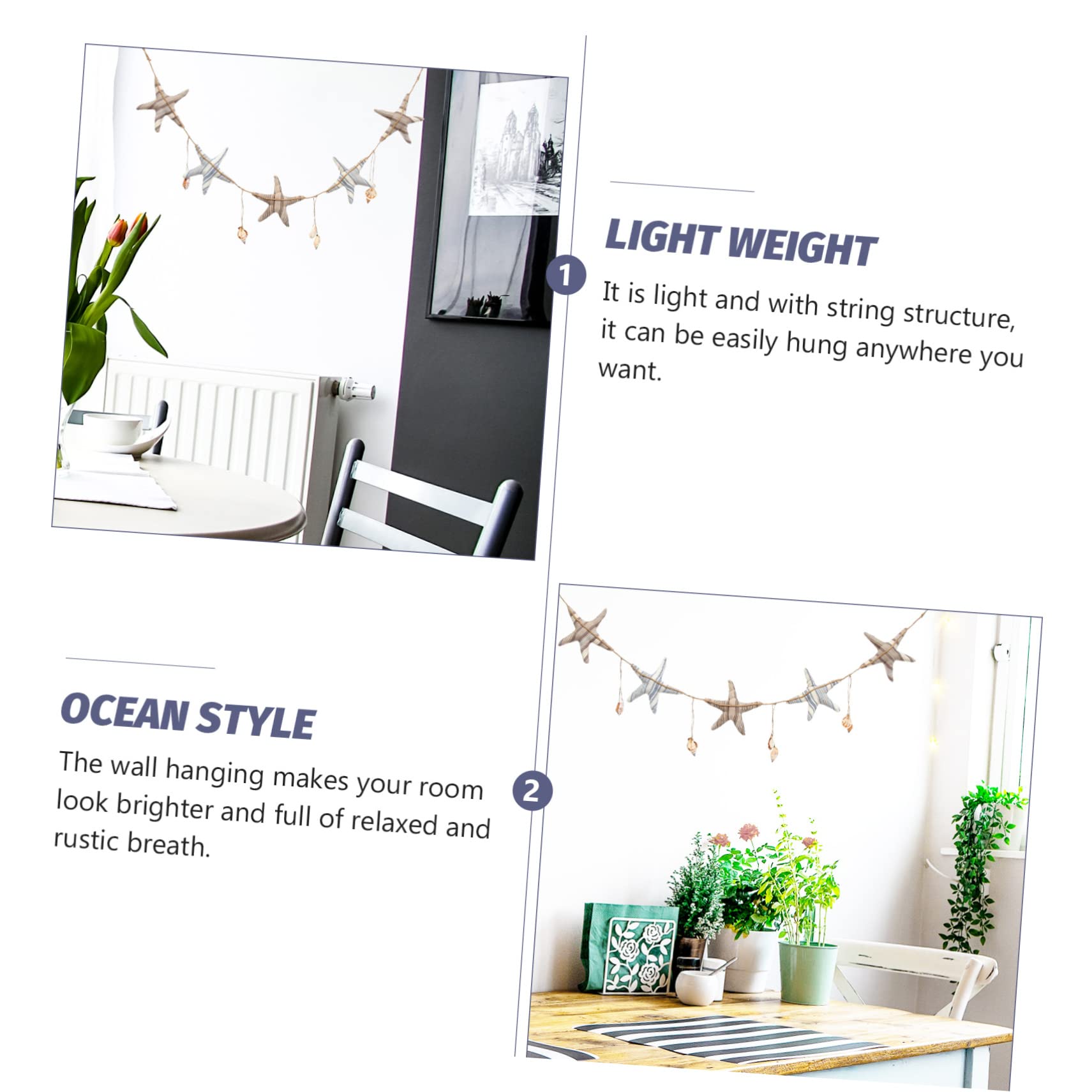 ABOOFAN 4stücke Star Shape Hanging Garland Handgefertigte Stoffdeko Für Türen Und Wände Für Hochzeiten Partys Und Wohnaccessoires Im Maritimen Stil