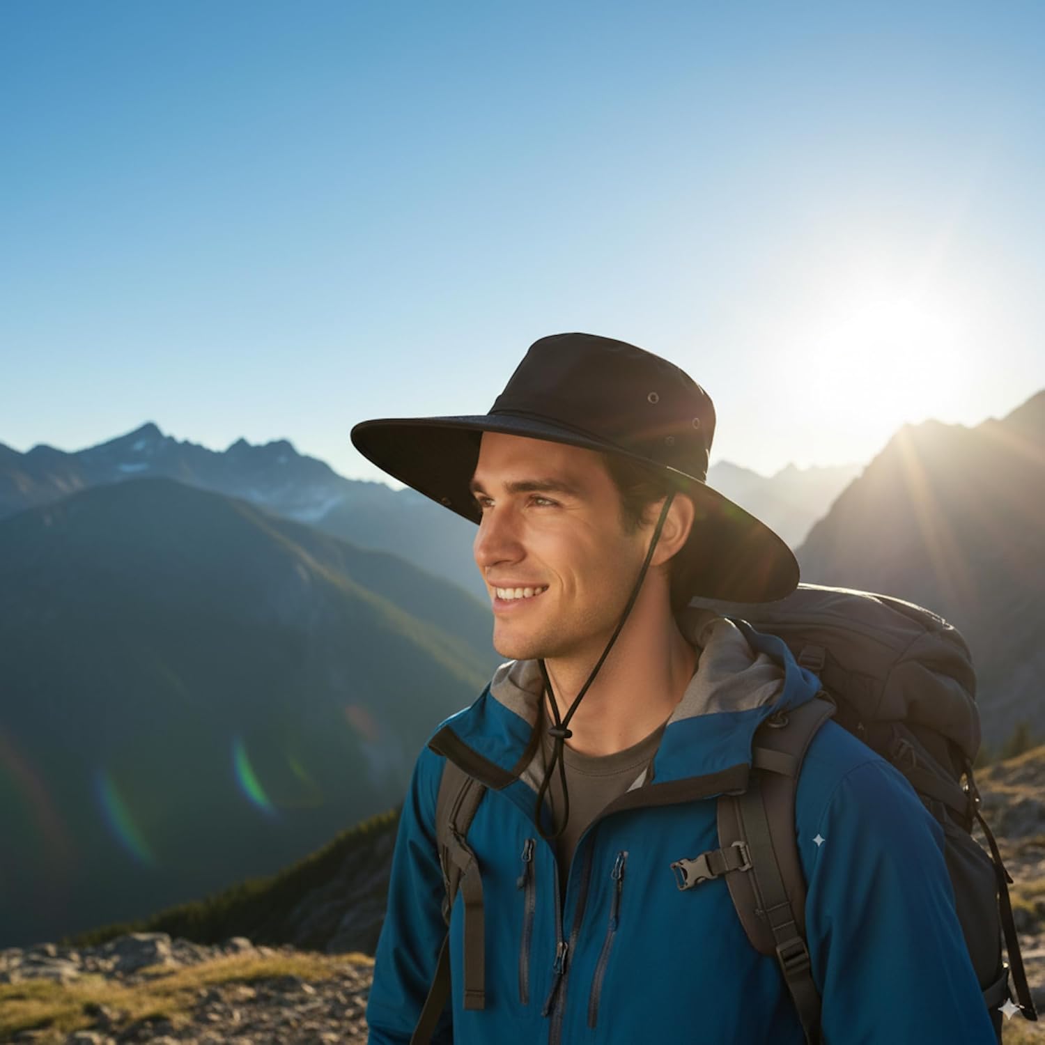 Wide Brim Bucket Hat Men Fishing Hiking Gardening Hat for Men and Women Fisherman Hat UPF 50+ - Image 2