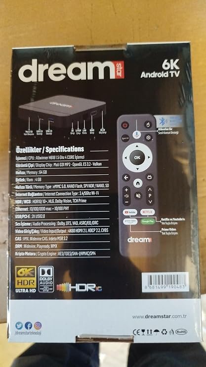 Dreamstar i6 6K Android Tv Box