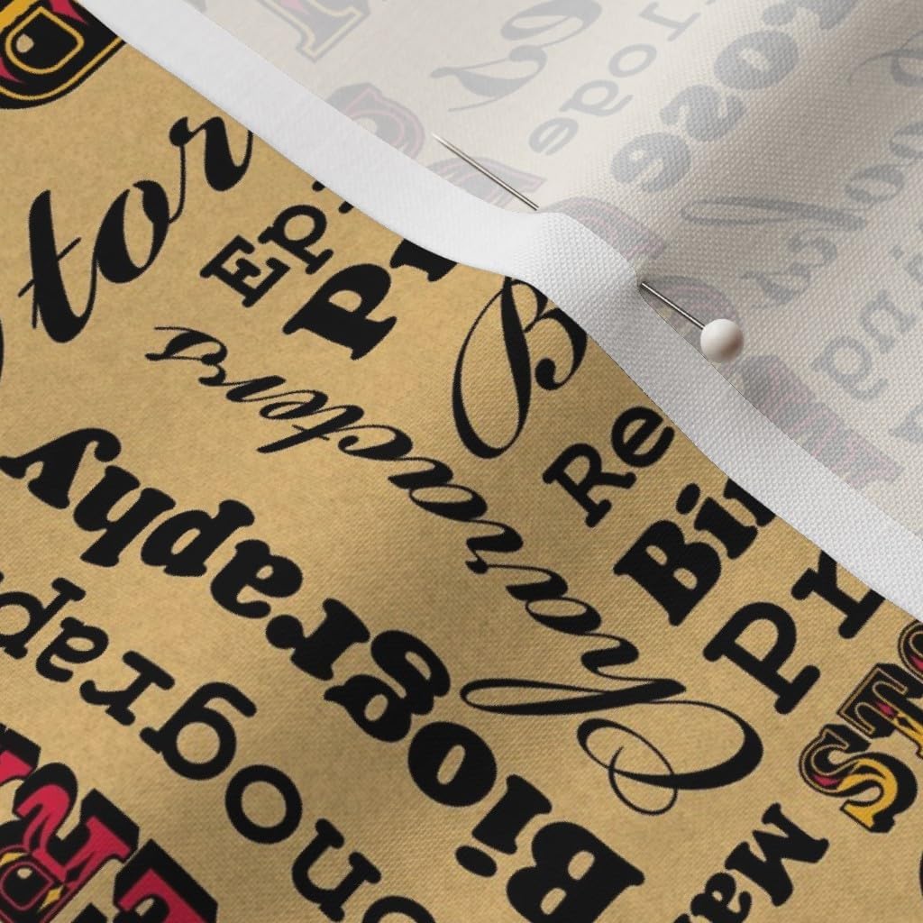 Spoonflower Fabric - Book Lovers Books Library Literature Typography Type Printed on Petal Signature Cotton Fabric by The Yard - Sewing Quilting Apparel Crafts Decor
