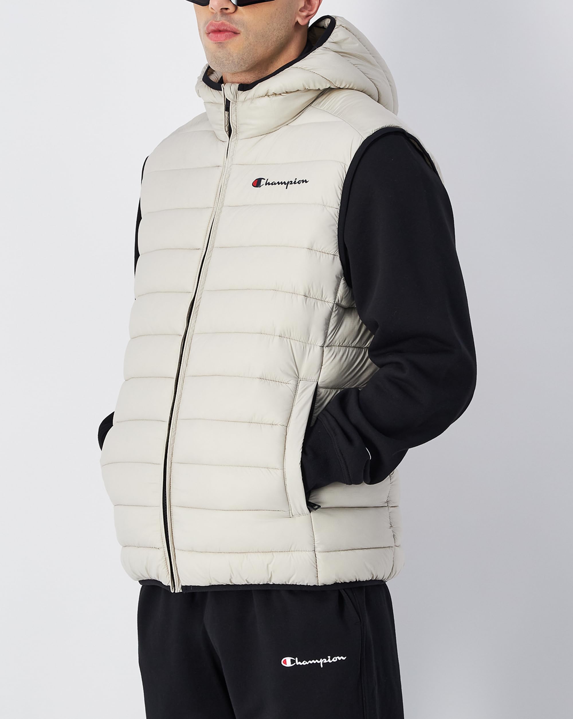 Champion Kamizelka imbotito Mężczyźni Legacy Outdoor (220341) - Wr Light Nylon Cire 35gr Mały Skrypt Logo High-neck