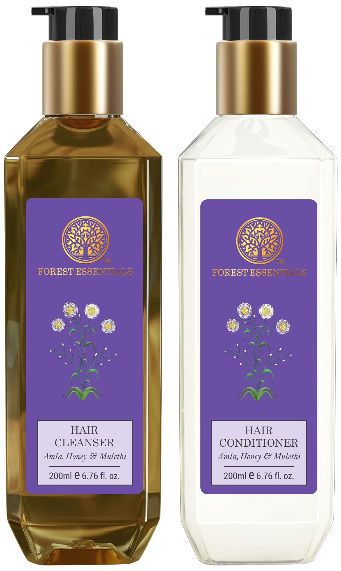 Forest Essentials Hair Cleanser, Amla, Honey and Mulethi, 200ml (Shampoo & Conditioner Combo)-picture-29