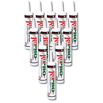 Red Devil 09270I12 RD Pro Celulon Adhesive Sealant, 10.1 oz., Clear, 12 Pack