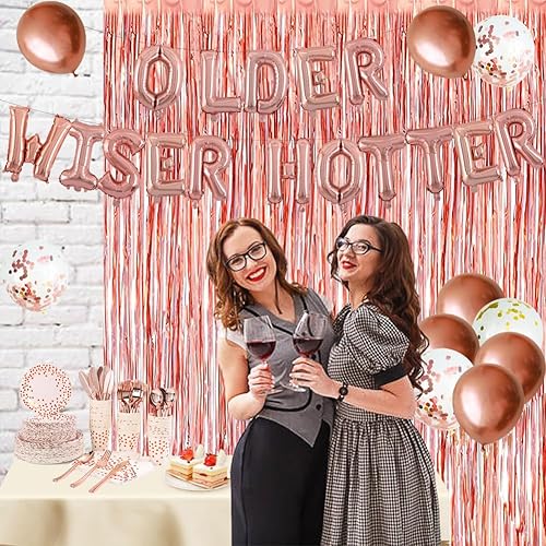 Miniatura 5 de Kit de 36 globos de letras personalizadas de oro rosa de 16 pulgadas, pancarta de frase para boda, baby shower, suministros de fiesta de cumpleaños,