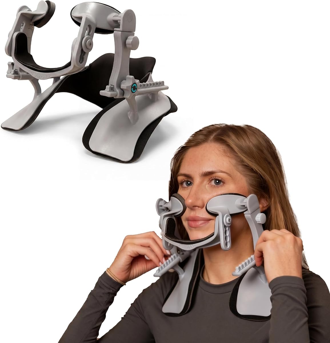 Forward Head Posture Corrector Neck Collar – Cervical Traction Brace for Text Neck, Neck Pain Relief, Spine Alignment, Cervical Lordosis Support, Posture Correction Device (Small/Medium)