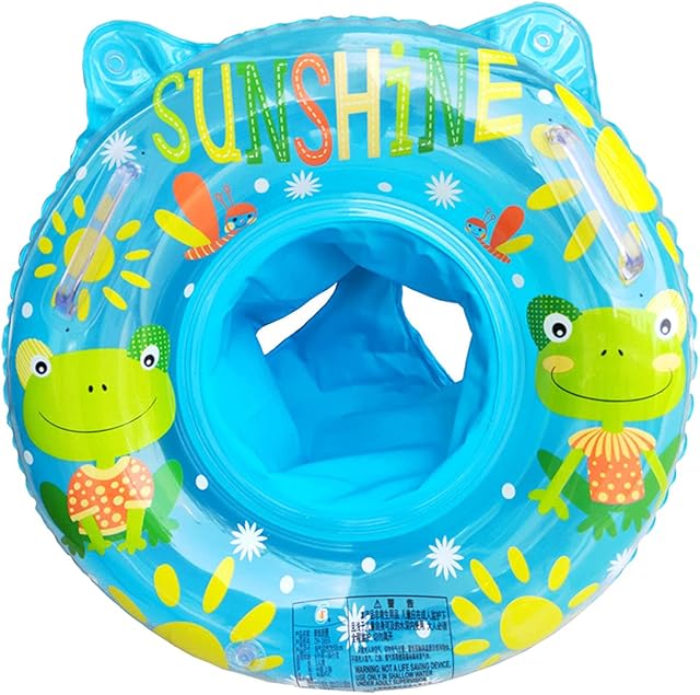 Baby Swimming Ring Float,Inflatable Swimming Ring with Seat for Baby/Kid 6-36 Months,50cm(Frog)