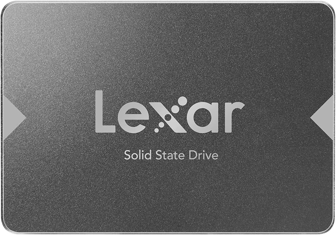 Lexar NS100 2.5” SATA III 6Gb/s Internal 512GB SSD, Solid State Drive, Up To 550MB/s Read, for Laptop, Desktop Computer/PC (LNS100-512AMZN)