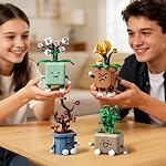 Botanicals Flowers Plants Building Set, Cute Plants Building Toys, Artificial Flowers Bonsai Building Blocks for Home Office Decor Gift Mothers Day
