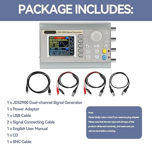 Miniatura 2 de JDS2900 DDS generador contador 15MHz 30MHz 40MHz 50MHz 60MHz alta exactitud Dua canal Función de onda arbitraria Generador Medidor de frecuencia