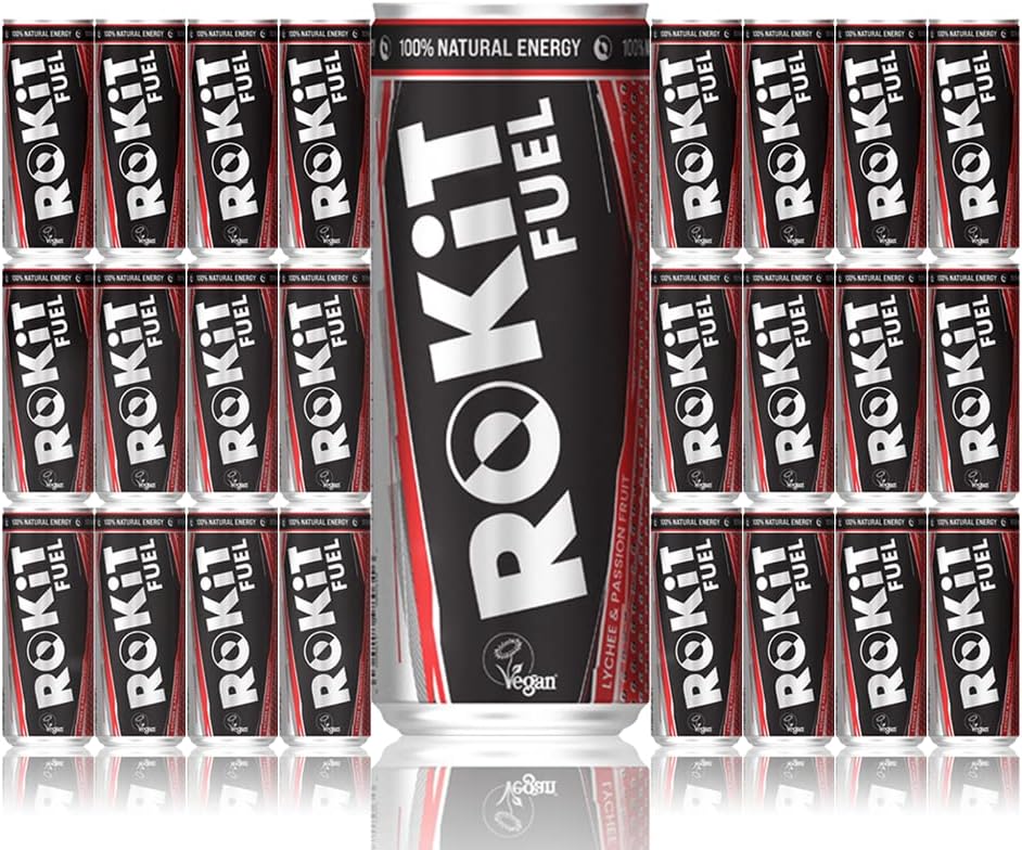 ROKiT Fuel Energy Drink, Vegan Certified, 100 natural ingredients