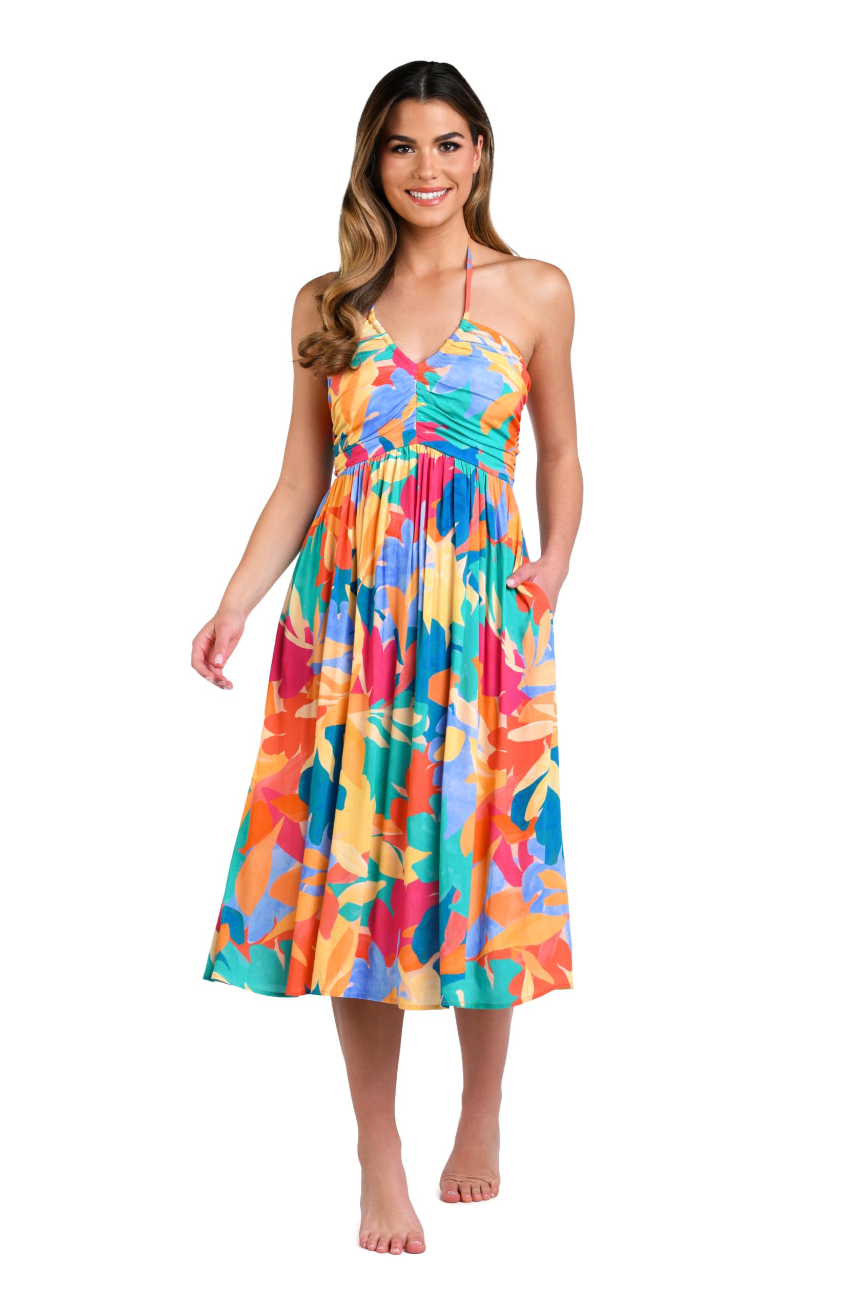 beach cover up midi dress 'Klair' Crochet Cover-Up Midi Dress