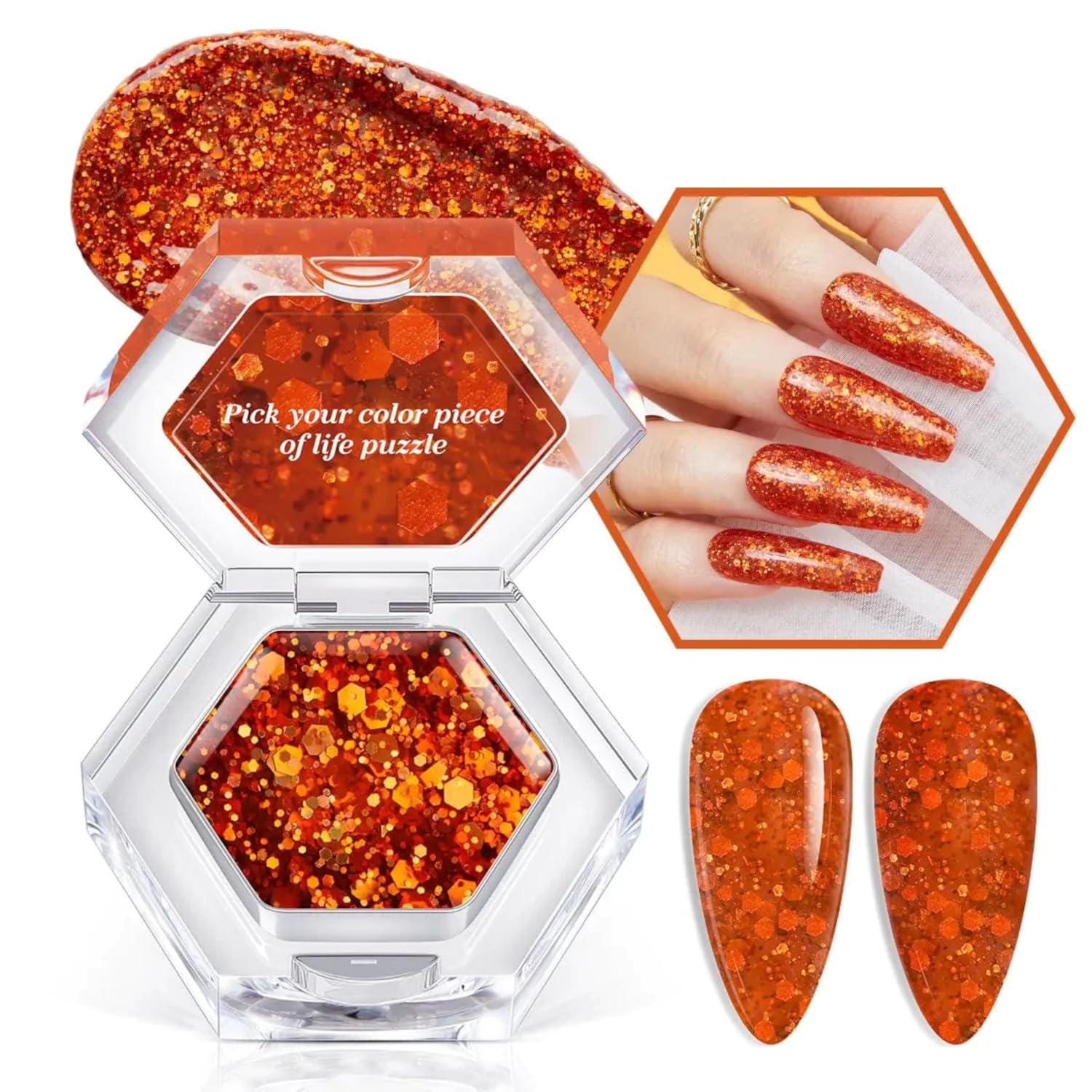 MODELONES from BELLE GAGA Gel Nail Polish, 1Pcs 3g Solid Gel Polish Pudding Gel Creme Manicure Palette Spring Gel Formula Soak Off LED Nail Art Gel Salon Gift for Women Girlfriend (B101090013A, 3gram)-image-46