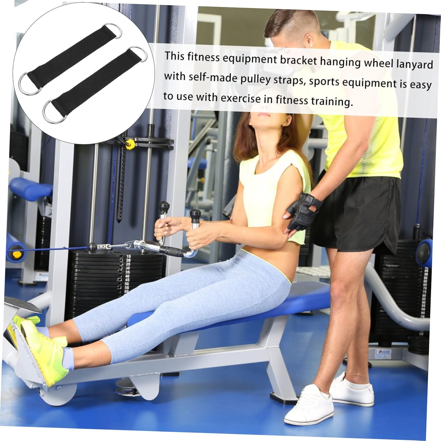 Happyyami 14 Pcs Pulley Straps Saucer Swing Straps Hammock Hanging Straps Tree Swing Accessories Swing Hanging Strap Swing Hanging Rope Tool Stand Outdoor Polyester Cable Accessories Fitness