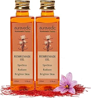 Auravedic Kumkumadi Tailam Face Oil 100Ml Pack Of 2 Kumkumadi Oil For Face Glowing Skin Pigmentation Dark Spots Body Oil After Bath For Daily Use