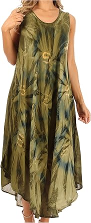 Sakkas Starlight Caftan Tank Dress/Cover Up