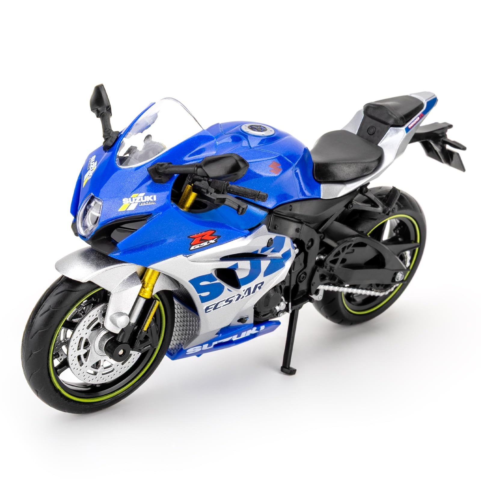 1:12 Suzuki GSX R1000R Motorcycle Vehicle Model Car, Diecast Motorcycle Toy Car for Kids Boy Girl, Motorcycle Model Collection and Decoration, Gift Blue