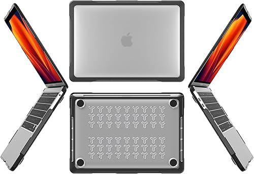 Miniatura 2 de Batianda Funda de protección definitiva para MacBook Pro de 13 pulgadas, modelo A2338, M2, M1, chip A2251, A2289, versión 2022 2020, bordes de fibra