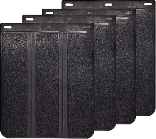 4pcs Universal Heavy Duty Rubber Mud Flaps for Car Pickup SUV Vans minivans Light Trucks RV SUV Semi-Trucks Motor Home 4x4 4WD Off-Road Splash