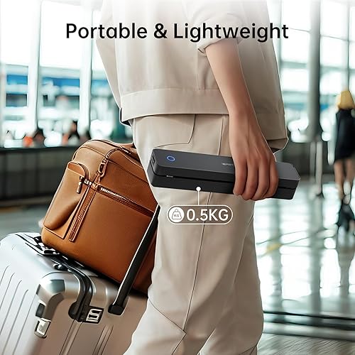 Miniatura 4 de iDPRT Impresora térmica portátil, 300DPI Inkless-Bluetooth impresoras móviles pequeñas inalámbricas para viajes, oficina, vehículos, uso doméstico,