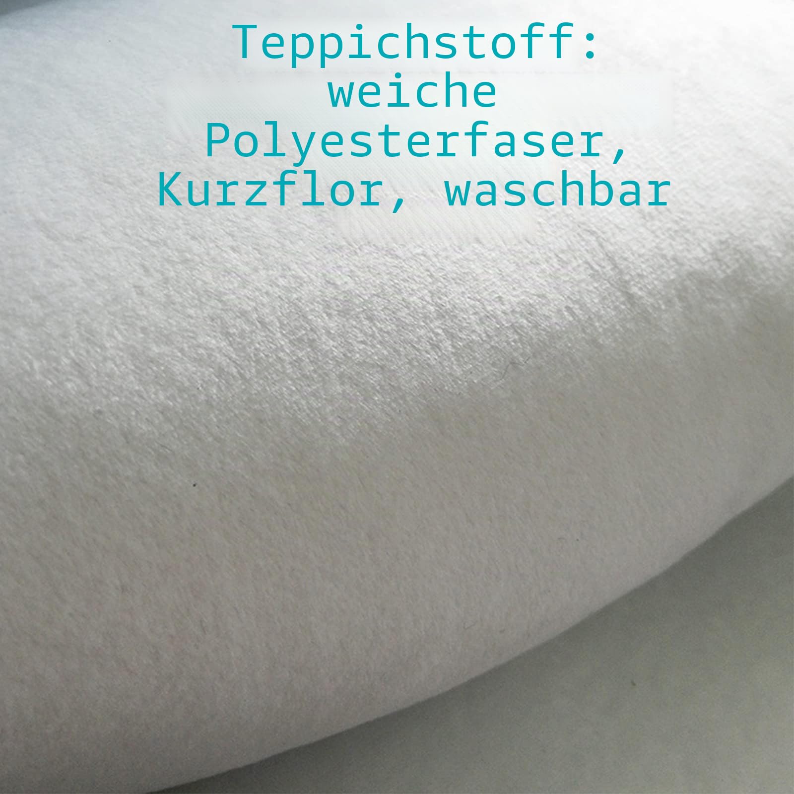 Rururug Teppich Quadratisch Wohnzimmer Kurzflor mit Antirutschmatte Schlafzimmer Waschbar Teppiche Anti-Rutsch Unterseite Sofa,einfarbig grau, helle Farbe,Square 120 x 120 cm