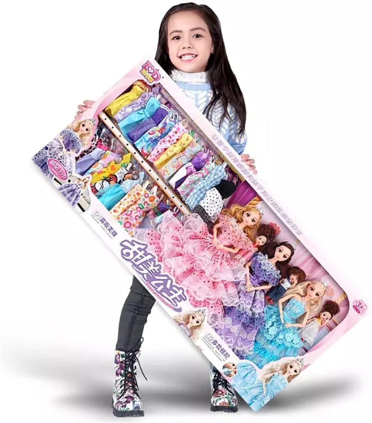 ナノクラシックプリンセスウェディングスーツドレスアップバービー人形セット。子供用ベビードール用。