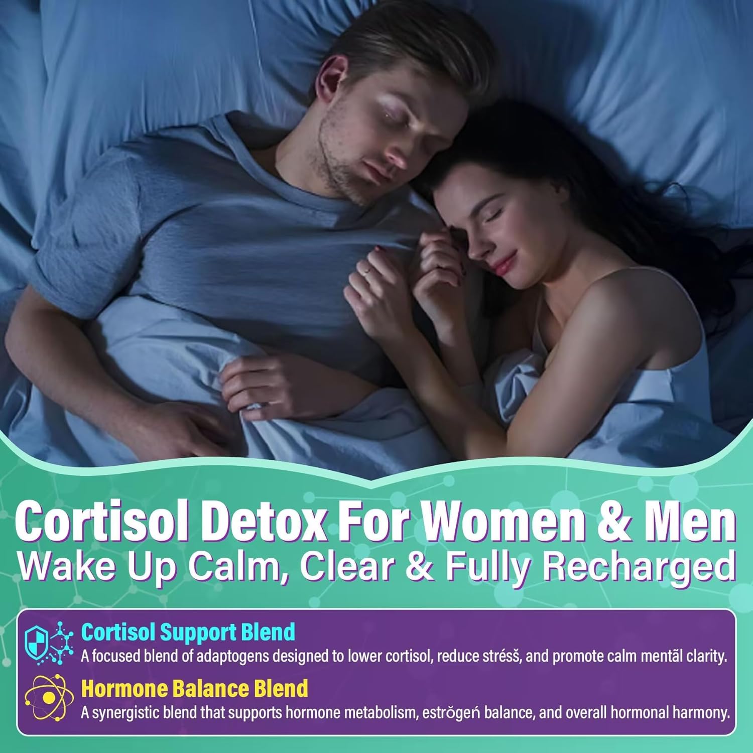 Cortisol Supplements for Women & Men, Cortisol Reducer Gummies w/ Magnesium, Ashwagandha, L-Theanine, Rhodiola, Reishi, 24 IN 1 Cortisol Detox Manager for Calm Mood, Focus & Relaxation,Vegan, 120 Cts