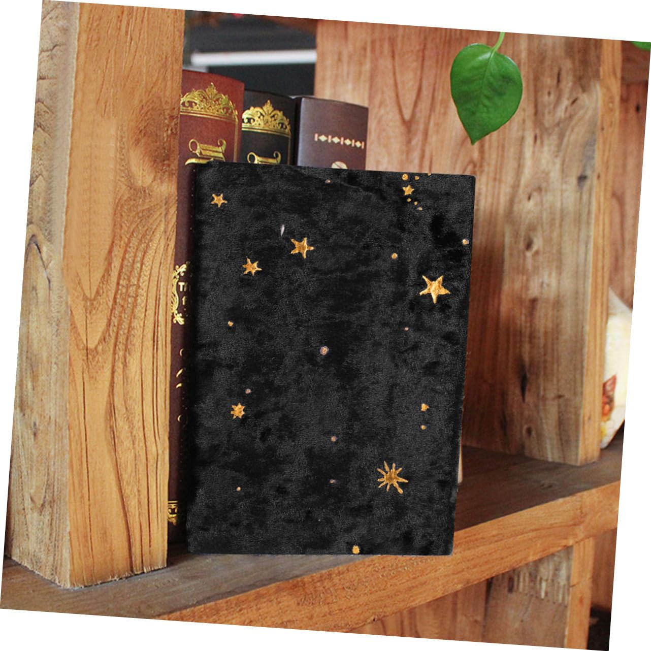 Angoily 4 Pezzi Copertina Libro Decorativa in Nero Protettore Riutilizzabile per Quaderni e Libri Scolastici Copertura Protettiva Facile Usare e Resistente